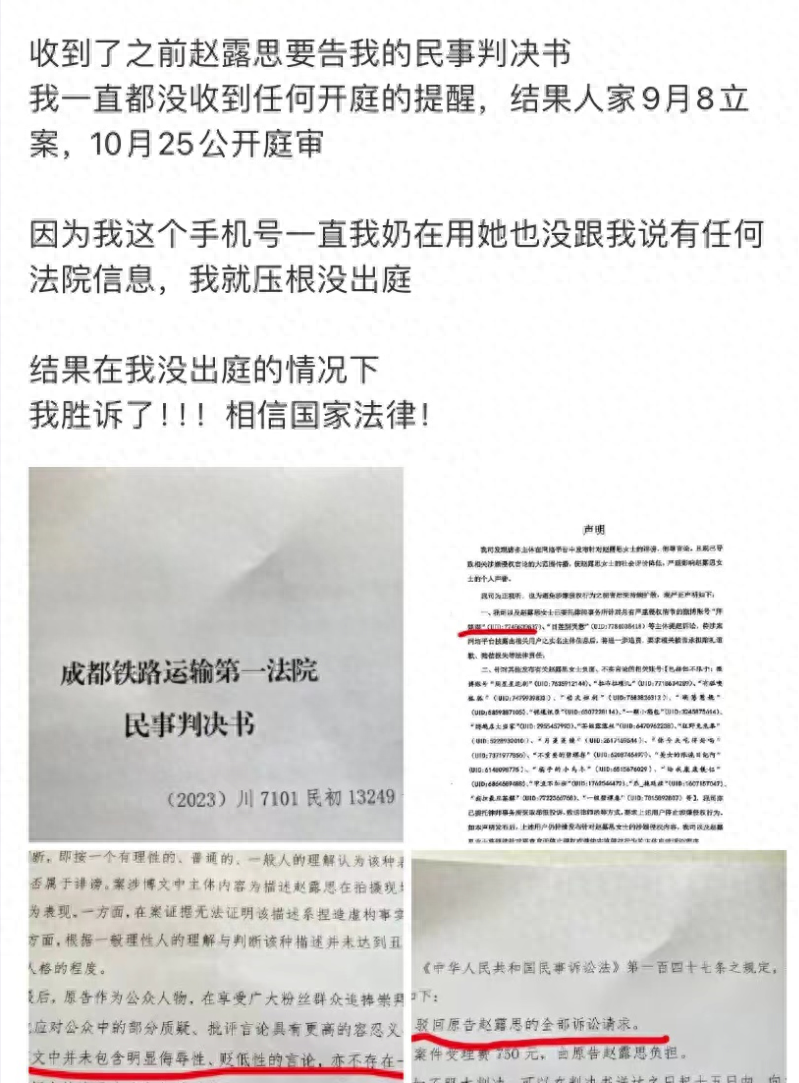 赵露思状告粉丝侵犯其名誉权，法院终于做出公正的判决